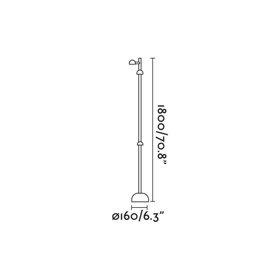FARO 71254 BROT 1800 sloupková lampa, černá - FARO (obrázek 5)