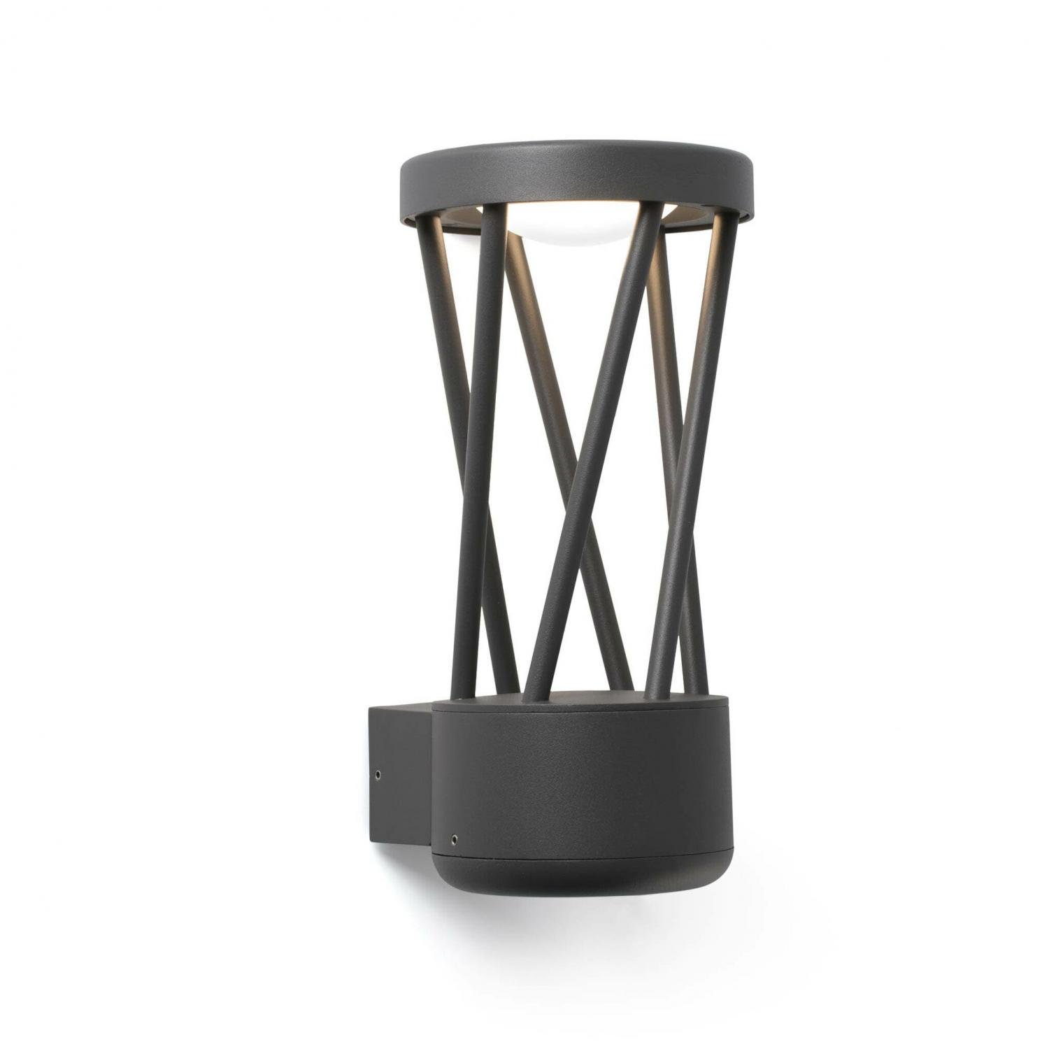 Levně FARO 71285 TWIST nástěnná lampa, tmavě šedá - FARO