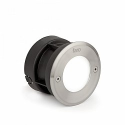 Obrázek pro produkt LED 18 R zapuštěné svítidlo do zdi kruhové, nerez, 3000K - FARO