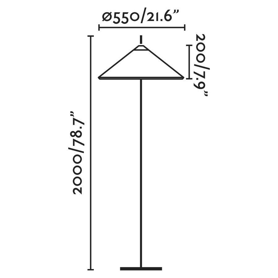 FARO 71569-01 SAIGON šedá/bílá stojací lampa 2M R55 - FARO (obrázek 4)