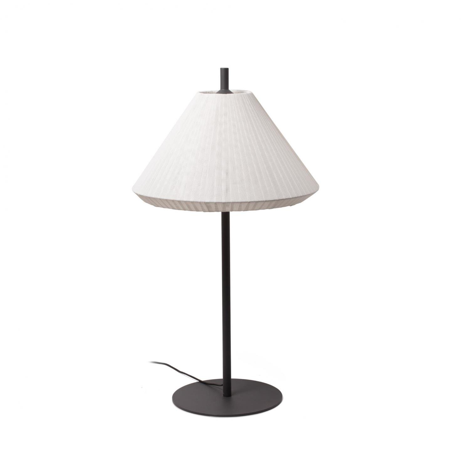 Levně FARO 71575-05 SAIGON šedá/bílá stojací lampa 1M T70 - FARO