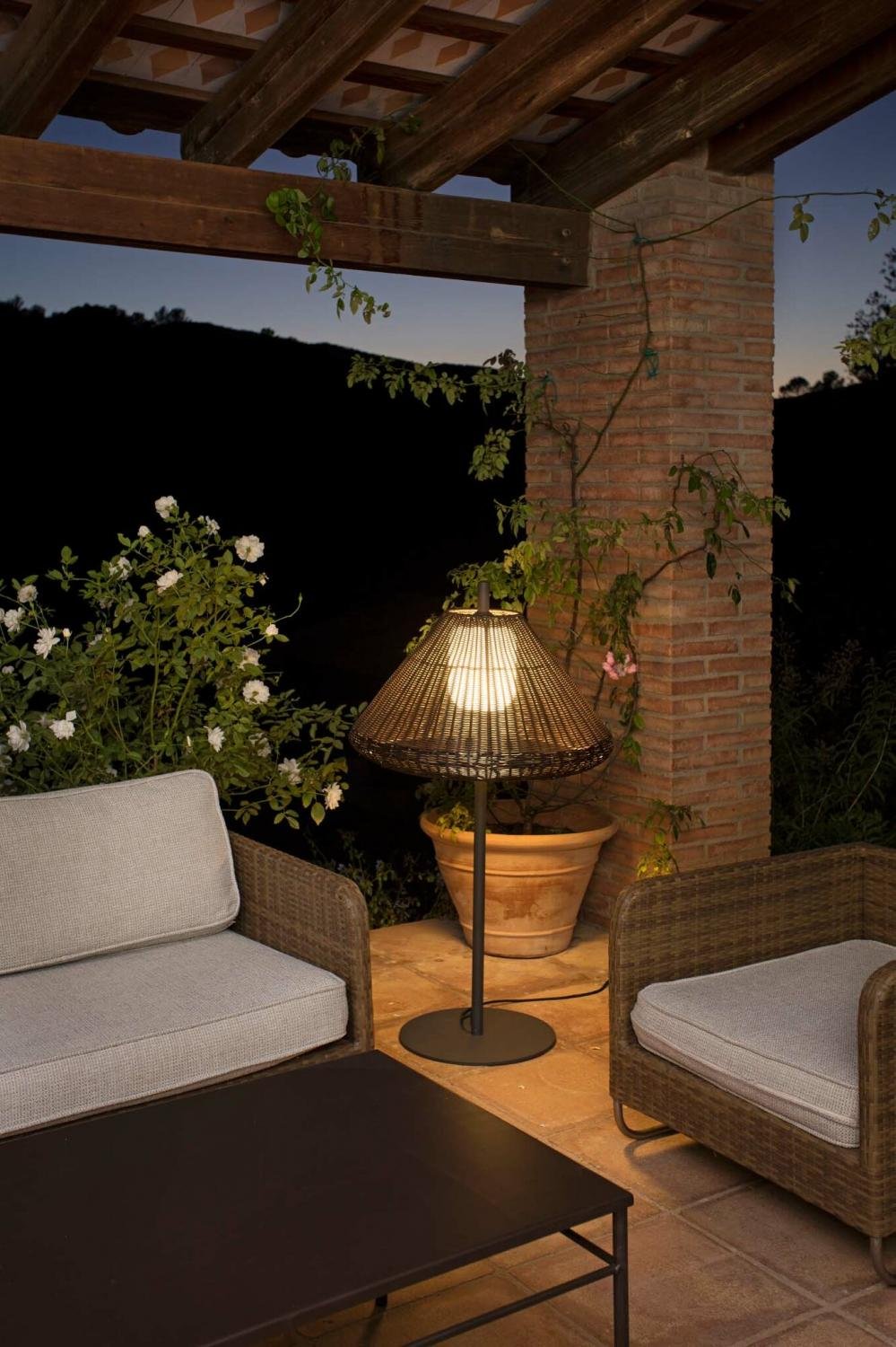 FARO 71575-07 SAIGON šedá/hnědá stojací lampa 1M W70 - FARO (obrázek 4)