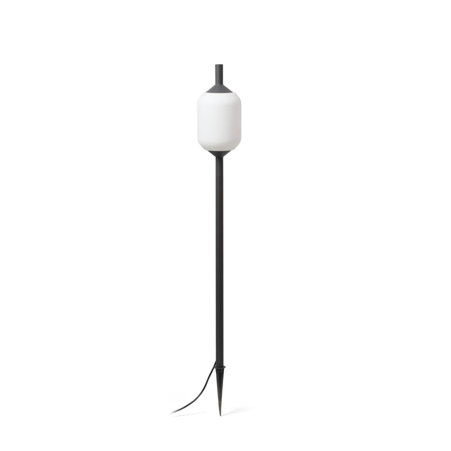 Levně FARO 71575P-03 SAIGON šedá/bílá lampa se zápichem 1M R17 - FARO