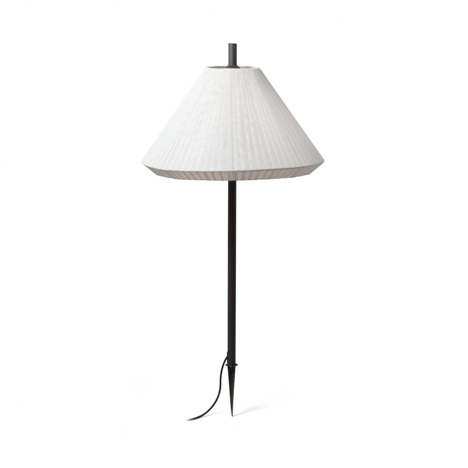 Levně FARO 71575P-05 SAIGON šedá/bílá lampa se zápichem 1M T70 - FARO