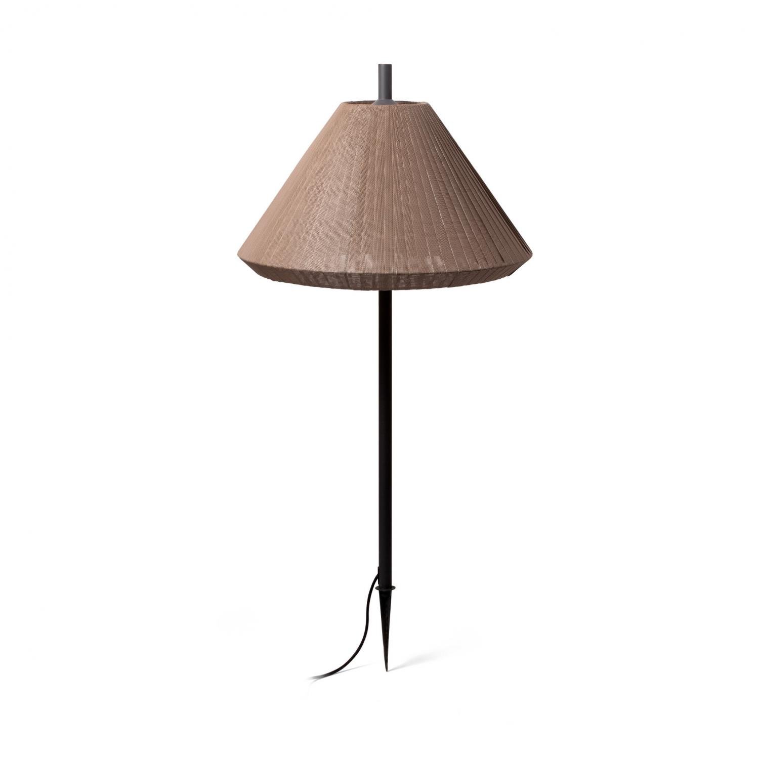 Levně FARO 71575P-06 SAIGON šedá/hnědá lampa se zápichem 1M T70 - FARO