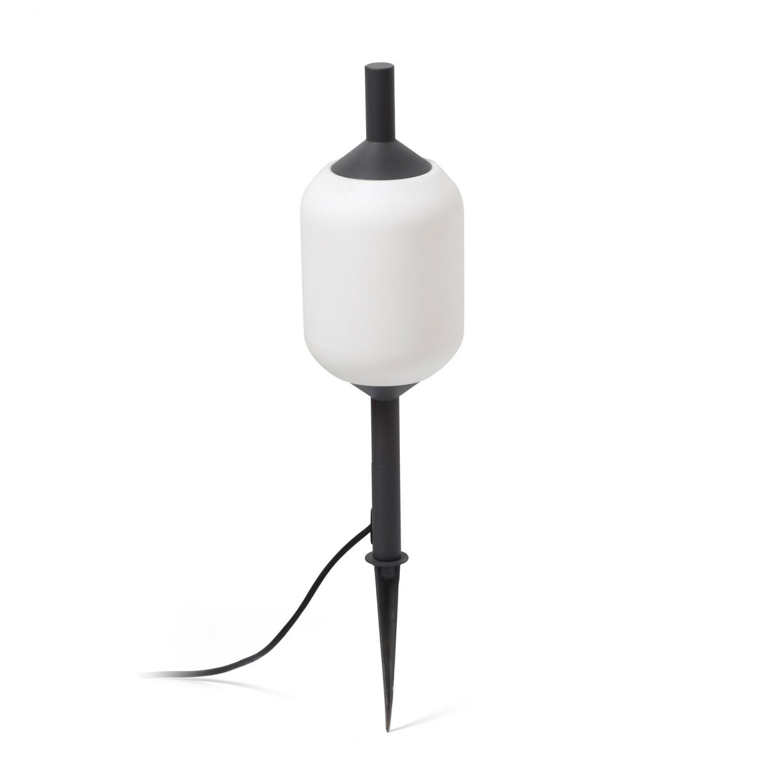 Levně FARO 71576P-03 SAIGON šedá/bílá lampa se zápichem 0,1M R17 - FARO
