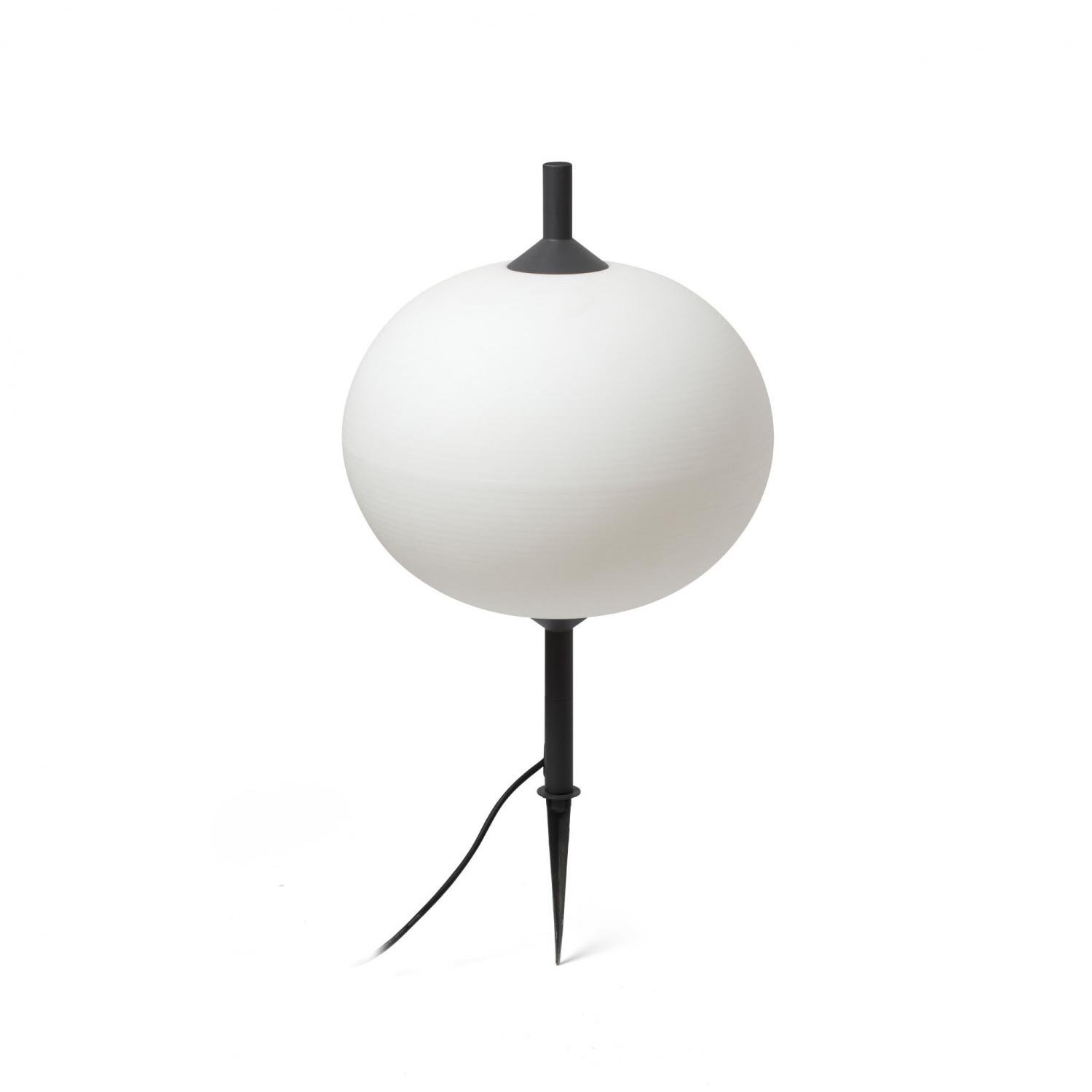 Levně FARO 71576P-04 SAIGON šedá/bílá lampa se zápichem 0,1M R45 - FARO