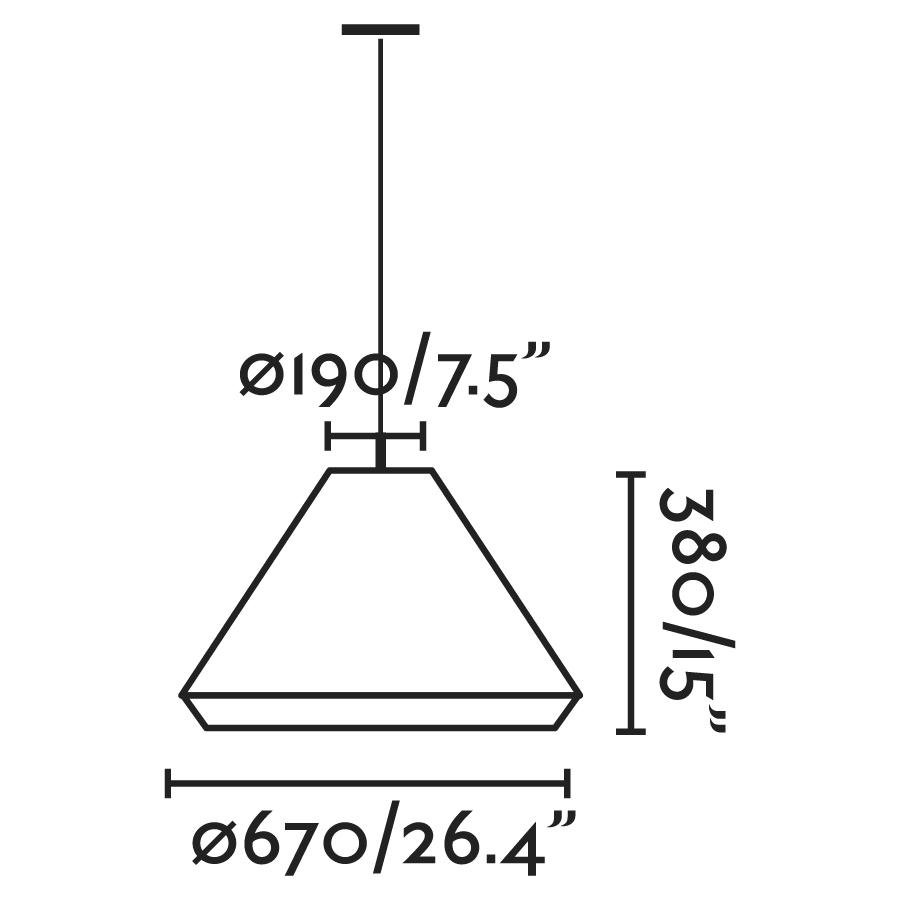FARO 71579C-06 SAIGON šedá/hnědá, závěsné svítidlo T70 - FARO (obrázek 4)