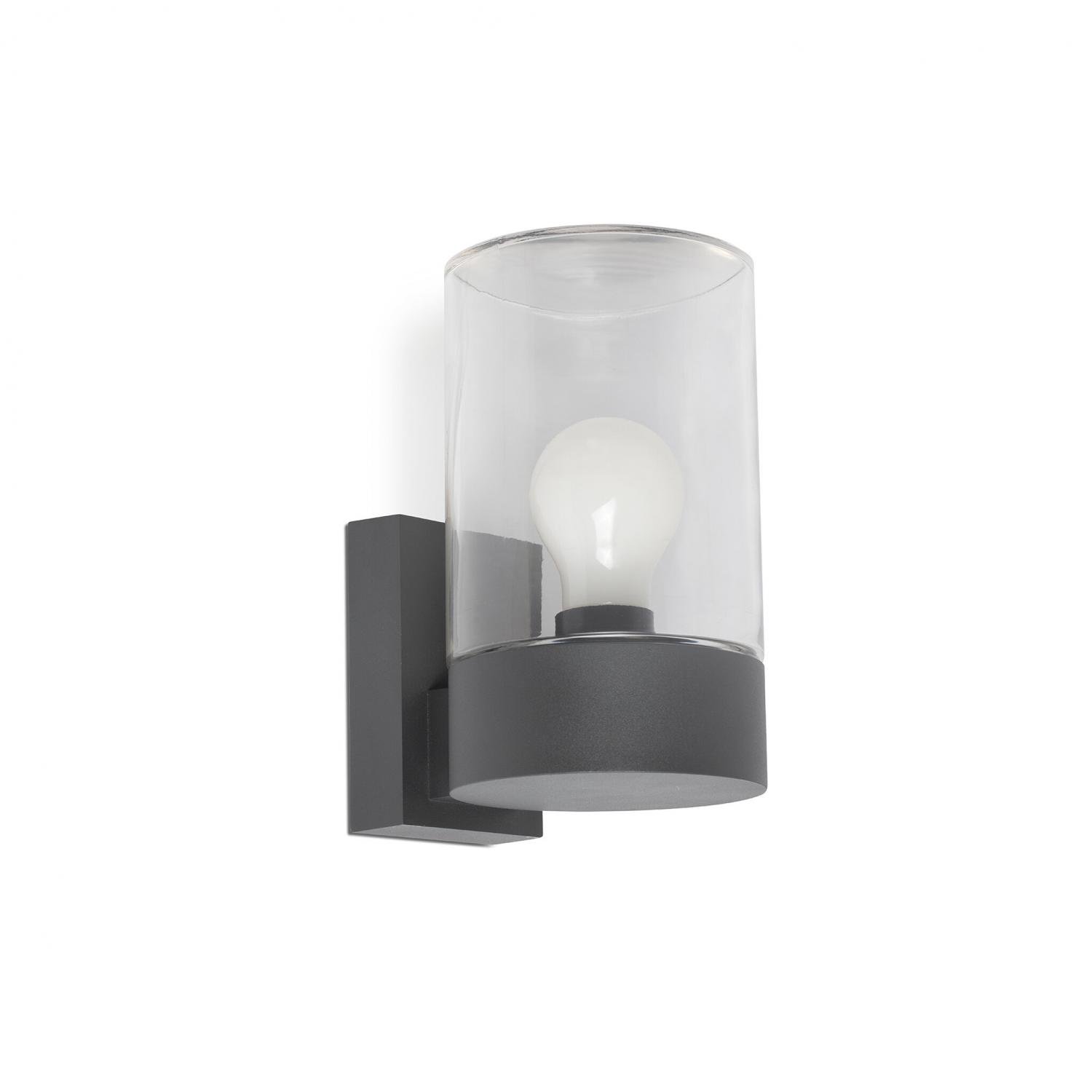 FARO 71743 KILA nástěnná lampa, tmavě šedá, transparentní - FARO