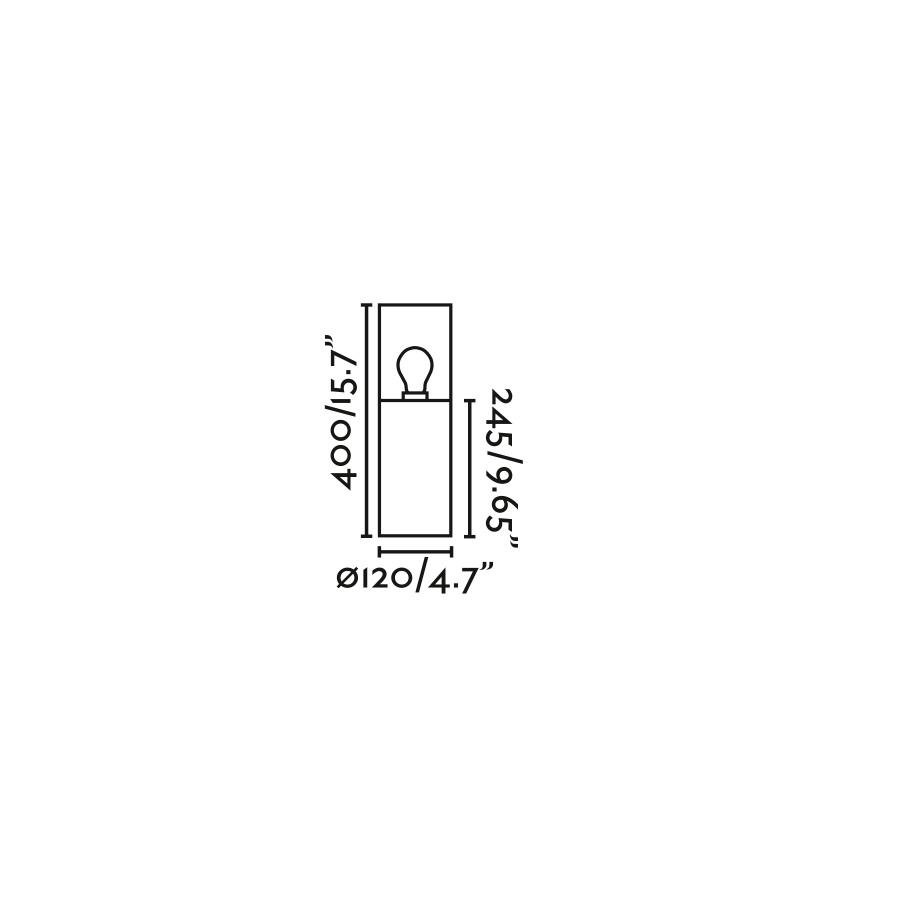 FARO 71748 KILA 400 sloupková lampa, tmavě šedá, jantarová - FARO (obrázek 2)