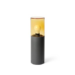 Obrázek pro produkt KILA 400 sloupková lampa, tmavě šedá, jantarová - FARO