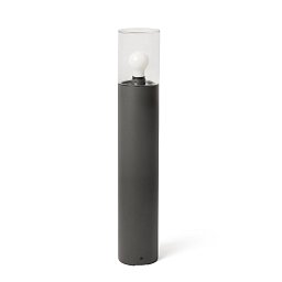 Obrázek pro produkt KILA 700 sloupková lampa, tmavě šedá, transparentní - FARO