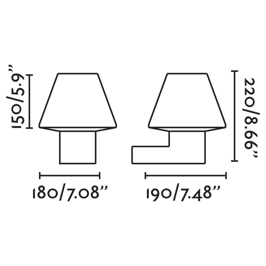 FARO 74432A-02 MISTU nástěnná lampa, tmavě šedá - FARO (obrázek 2)