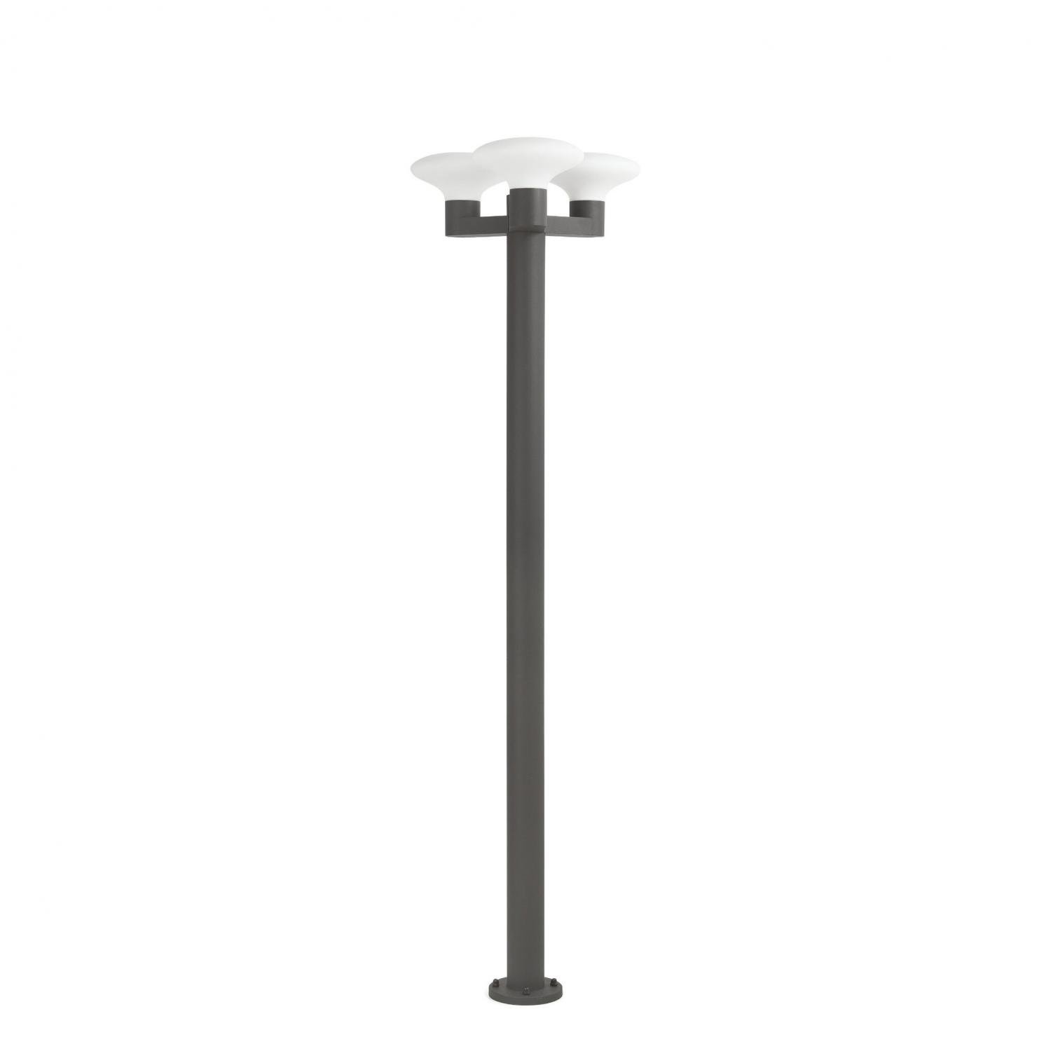Levně FARO 74436F3-03 BLUB'S sloupková lampa, tmavě šedá, 3XE27 - FARO