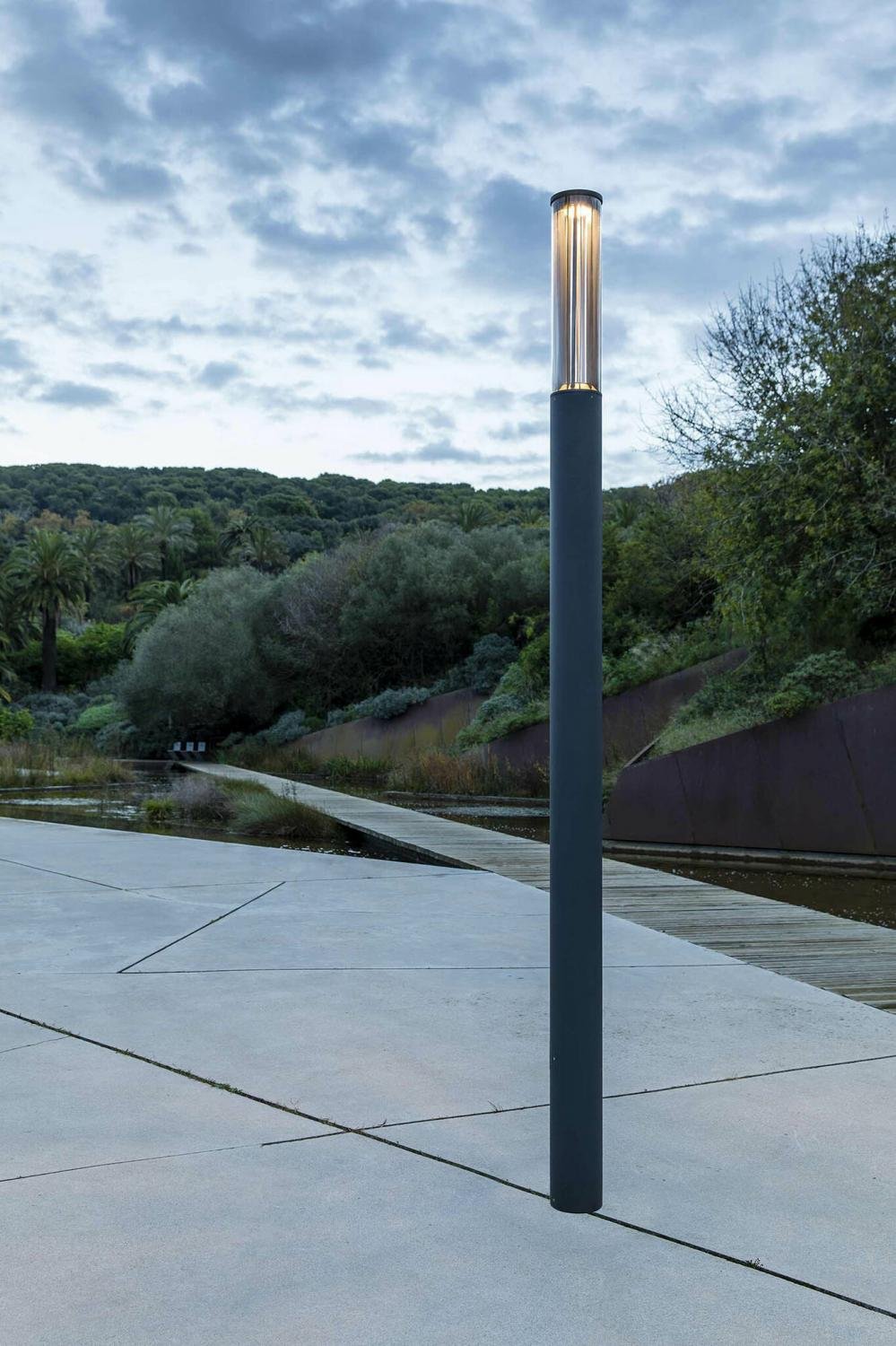 FARO 751200C SCREEN sloupková lampa, tmavě šedá, 3.1M 2700K 360st CASAMBI - FARO (obrázek 3)