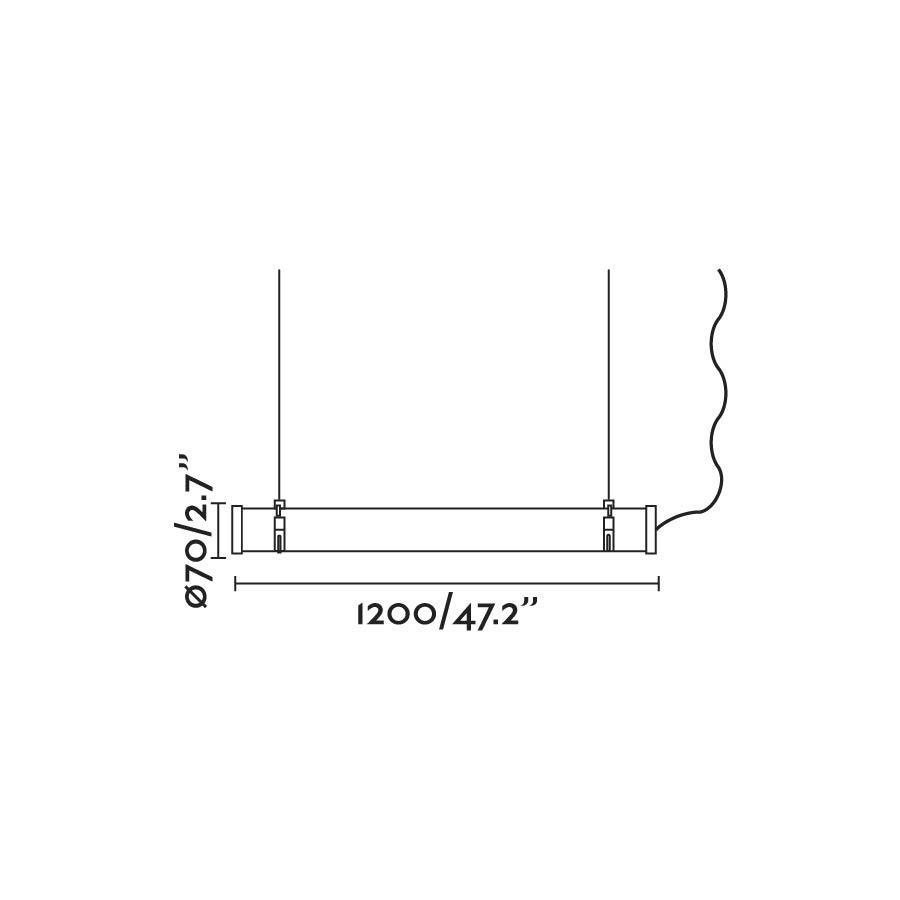 FARO 75754 SCUBA chromové závěsné svítidlo 36W - FARO (obrázek 2)