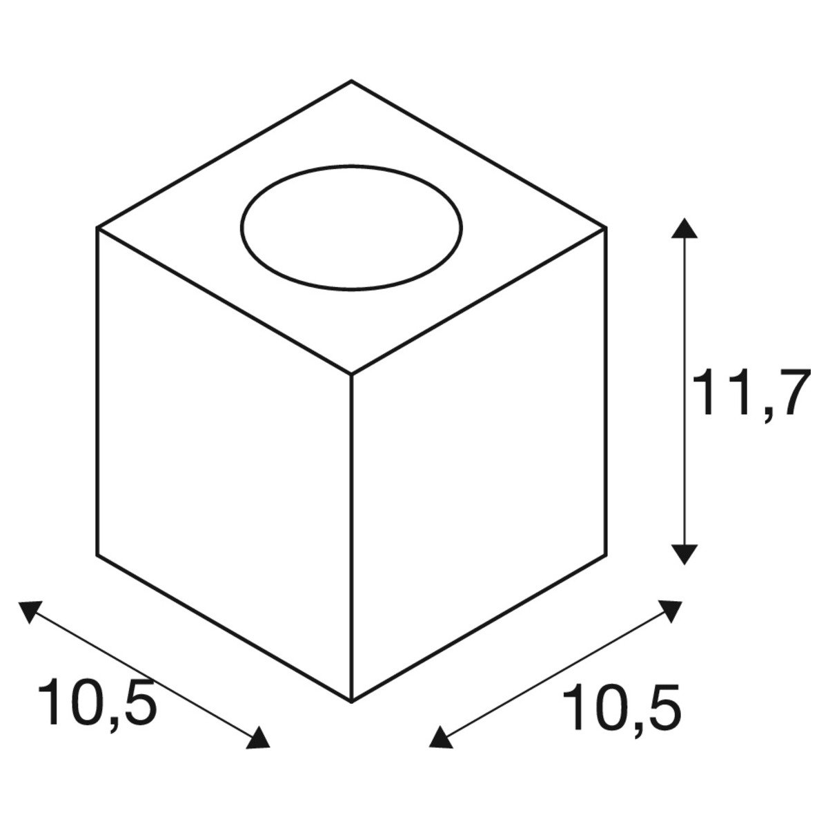 LA 1006409 CONCRETO FL stojací lampa, hranatá GU10 šedá 10 W - BIG WHITE (SLV) (obrázek 7)