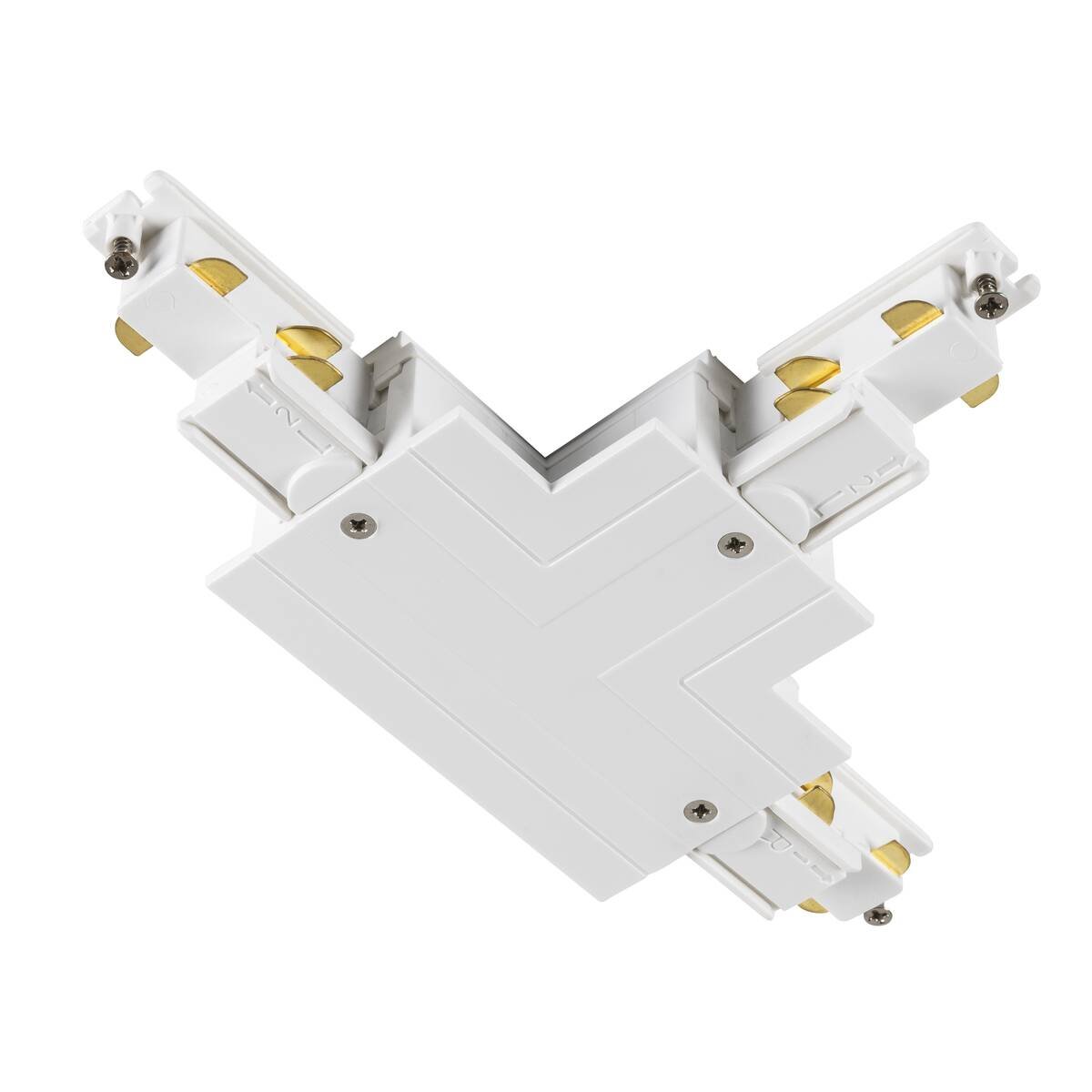 LA 1006528 T-spojka pro S-TRACK 3fázovou montážní lištu, uzemnění vnitřní vlevo, bílá, DALI - BIG WHITE (SLV)