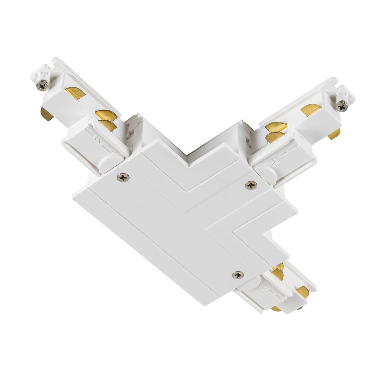 LA 1006532 T-spojka pro S-TRACK 3fázovou montážní lištu, uzemnění vnitřní vpravo, bílá, DALI - BIG WHITE (SLV)