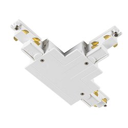Obrázek pro produkt T-spojka pro S-TRACK 3fázovou montážní lištu, uzemnění vnější vlevo, bílá, DALI - BIG WHITE (SLV)