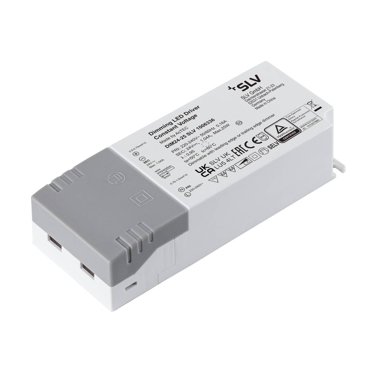 LA 1006336 LED síťový zdroj 24 V 25 W fáze stmívatelný - BIG WHITE (SLV)