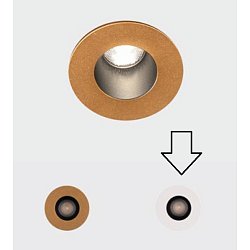 Obrázek pro produkt Svítidlo zápustné VERSUS LITL bílá / černá 3W 3000K - KOHL Lighting