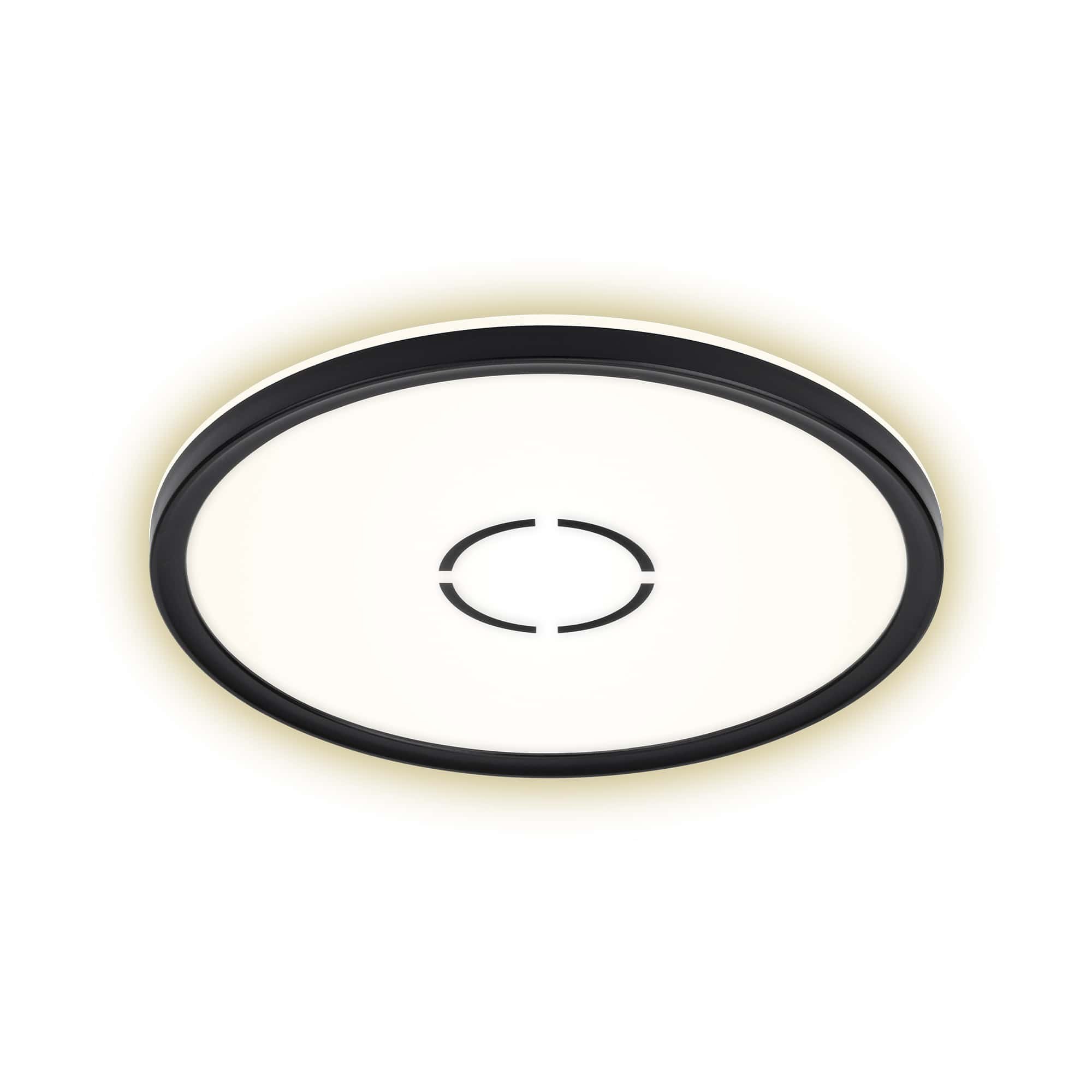Levně BRI 3391-015 Slim svítidlo LED panel, pr. 29,3 cm, 2400 lm, 18 W, černá - BRILONER