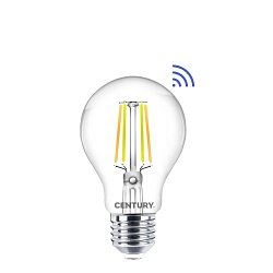 Obrázek pro produkt LED FILAMENT HRUŠKA ČIRÁ WIFI SMART 7W E27 CCT 2700-6500K 360d Tuya WiFi - CENTURY