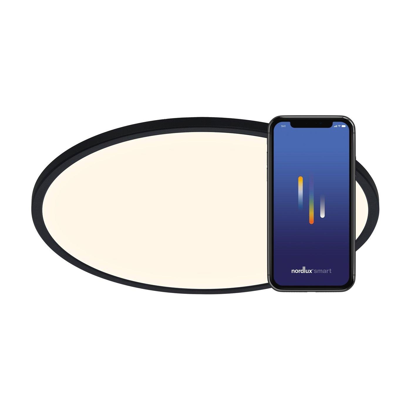 NOR 2015136103 Oja Smart 42 stropní svítidlo černá - NORDLUX