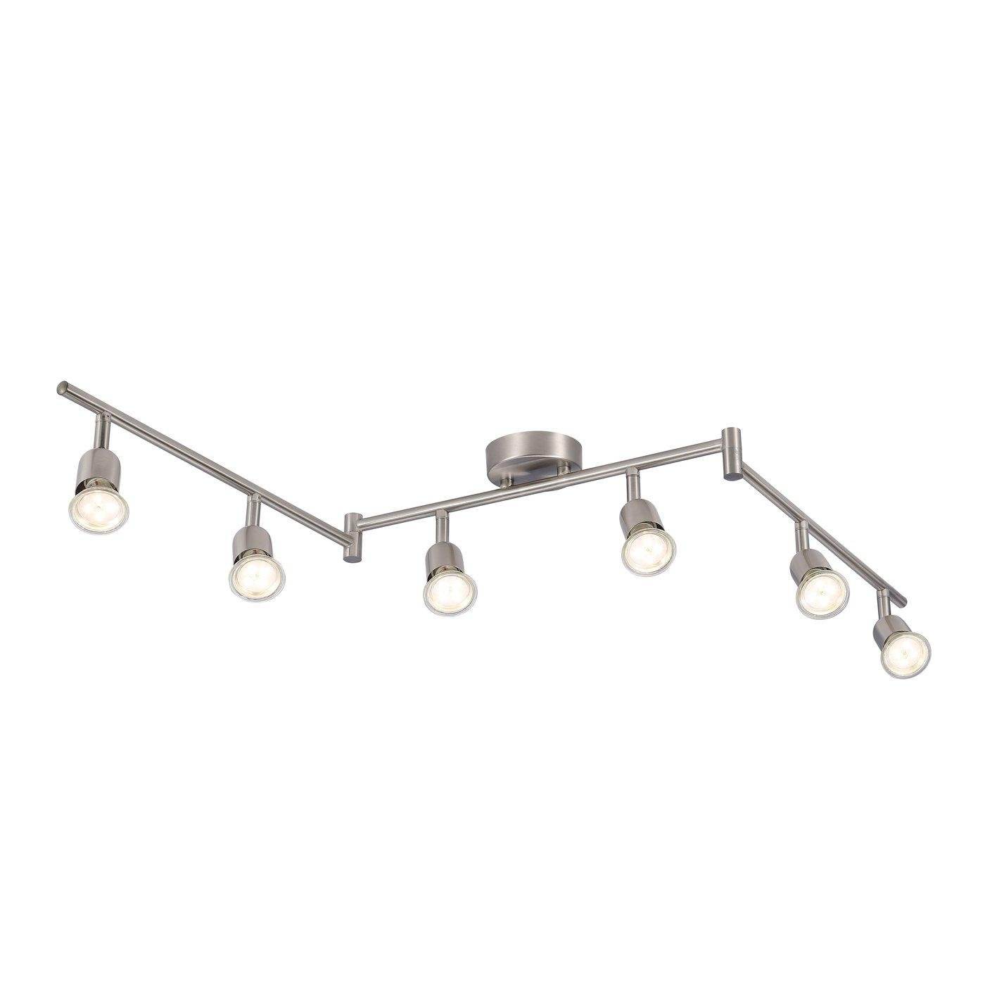 NOR 2113210132 Avenue 6-Rail bodové svítidlo broušená ocel - NORDLUX