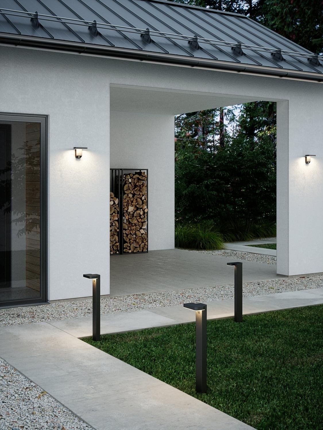 NOR 2118161003 Rica Square venkovní nástěnné solární svítidlo černá - NORDLUX (obrázek 2)