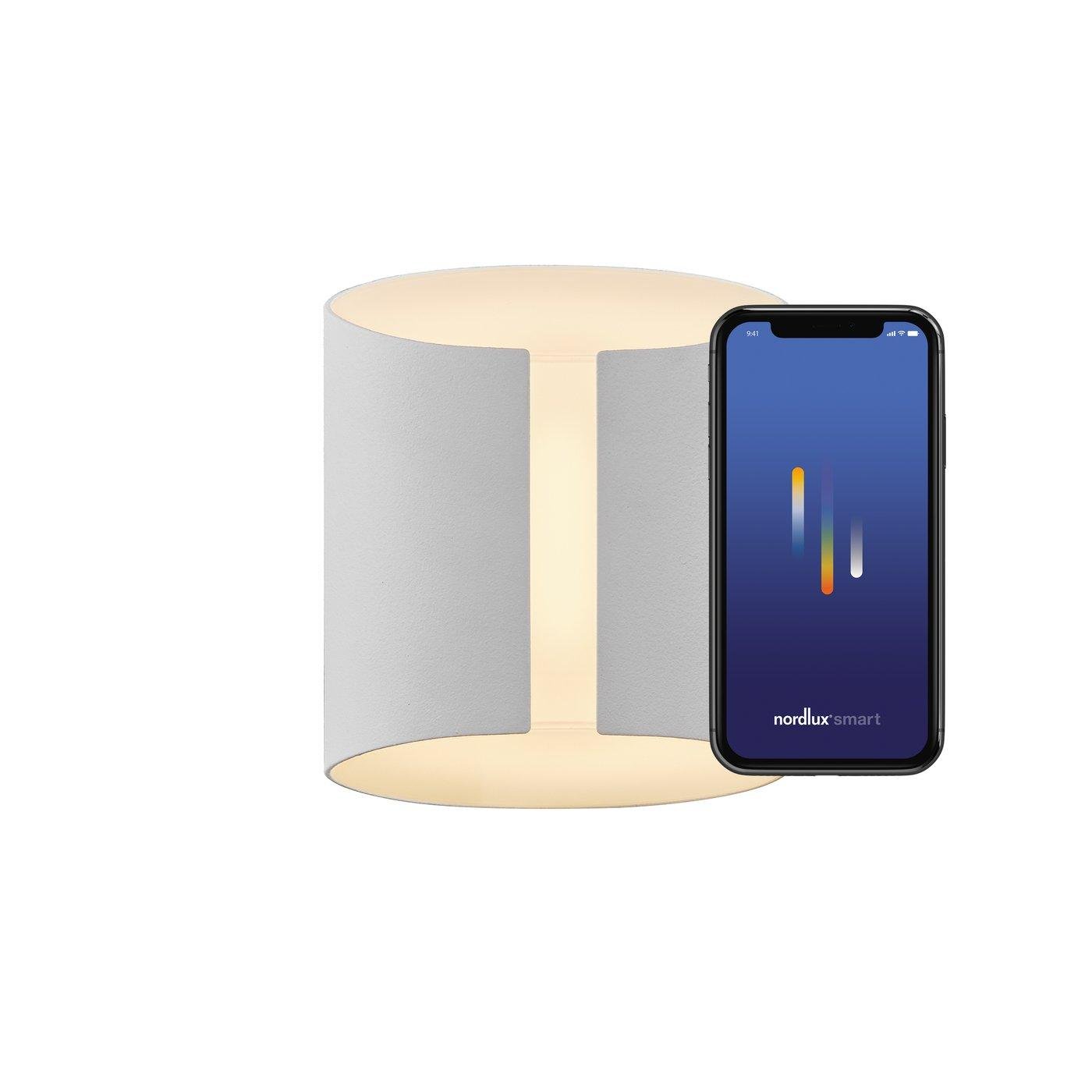 NOR 2118201001 Grip Smart venkovní nástěnné svítidlo bílá - NORDLUX