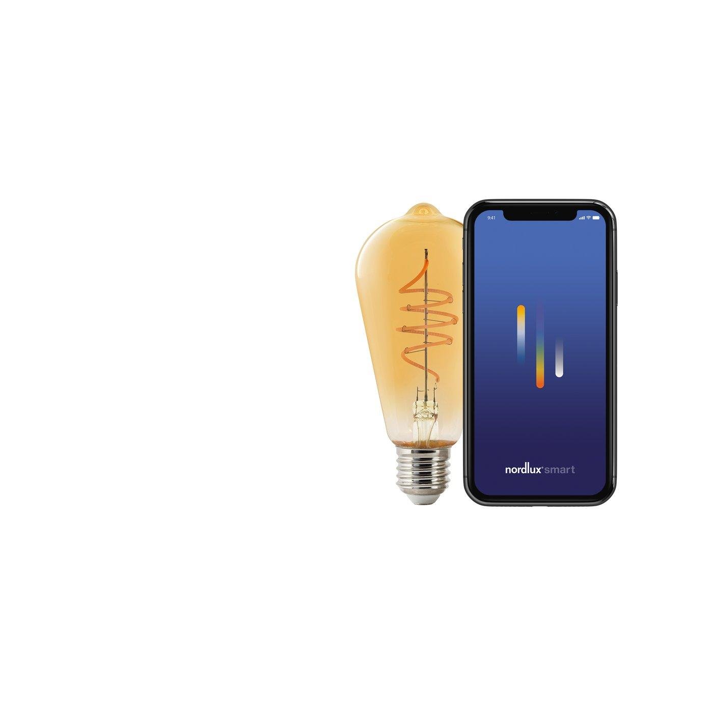 NOR 2170112747 Smart E27 ST64 Deco 2200K 380lm - NORDLUX