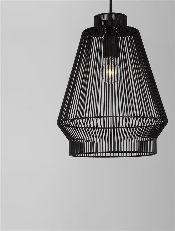NV 9586510 Závěsné svítidlo BREDO černý hliník černý kabel E27 1x12W 230V IP20 bez žárovky - NOVA LUCE (obrázek 6)