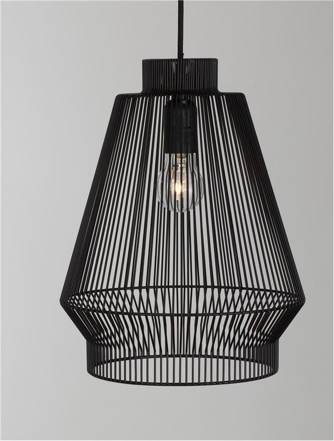 NV 9586510 Závěsné svítidlo BREDO černý hliník černý kabel E27 1x12W 230V IP20 bez žárovky - NOVA LUCE (obrázek 9)