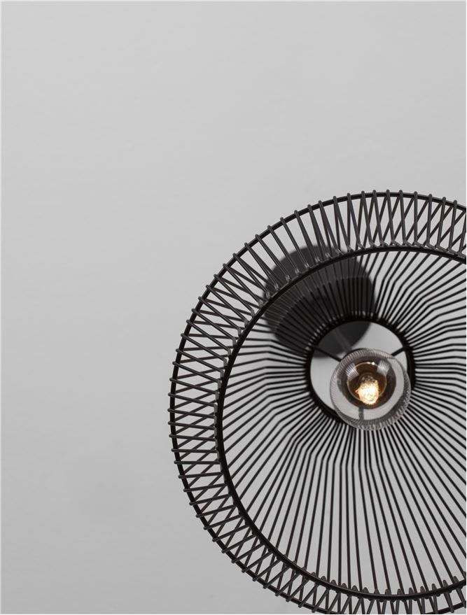 NV 9586510 Závěsné svítidlo BREDO černý hliník černý kabel E27 1x12W 230V IP20 bez žárovky - NOVA LUCE (obrázek 10)