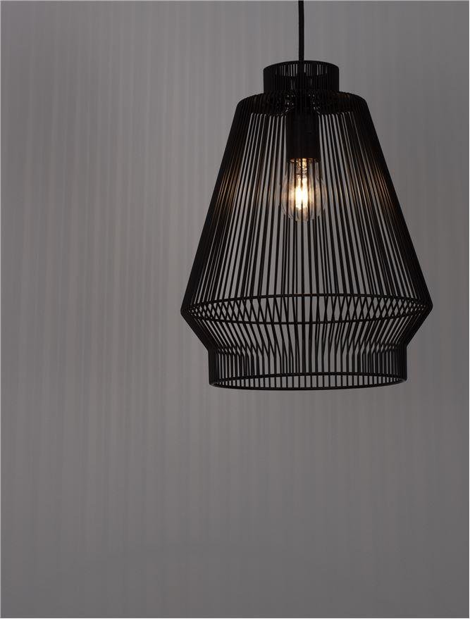 NV 9586510 Závěsné svítidlo BREDO černý hliník černý kabel E27 1x12W 230V IP20 bez žárovky - NOVA LUCE (obrázek 11)
