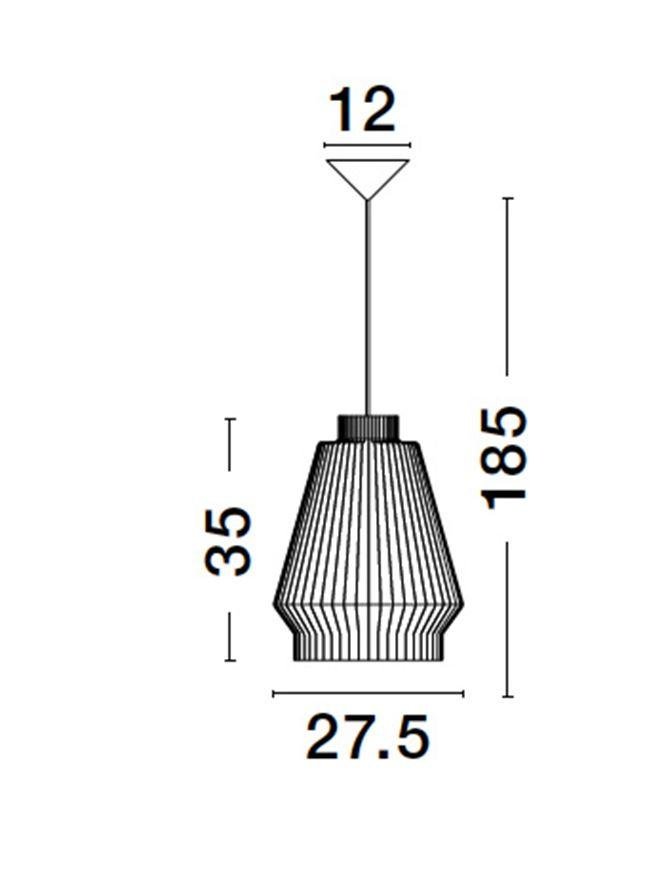 NV 9586510 Závěsné svítidlo BREDO černý hliník černý kabel E27 1x12W 230V IP20 bez žárovky - NOVA LUCE (obrázek 12)