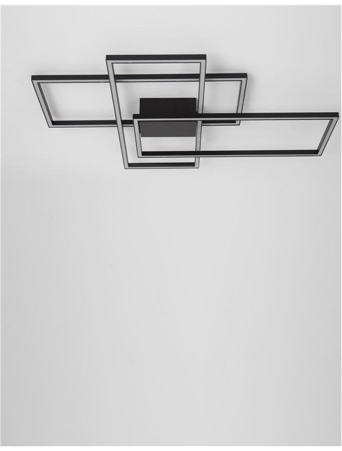 NV 9508431 Svítidlo stropní  BILBAO matný černý hliník a akryl LED 55W 230V 3000K IP20 stmívatelné - NOVA LUCE (obrázek 3)