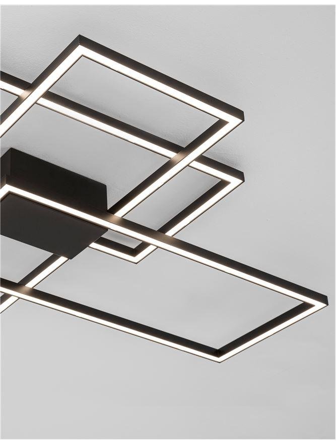 NV 9508431 Svítidlo stropní  BILBAO matný černý hliník a akryl LED 55W 230V 3000K IP20 stmívatelné - NOVA LUCE (obrázek 5)