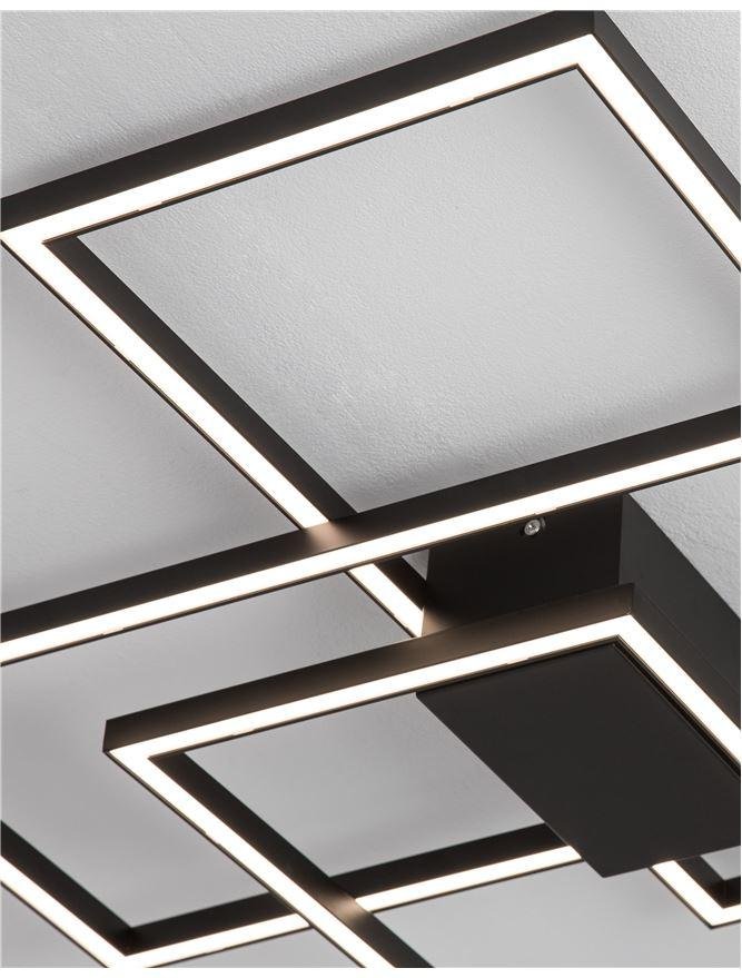 NV 9508431 Svítidlo stropní  BILBAO matný černý hliník a akryl LED 55W 230V 3000K IP20 stmívatelné - NOVA LUCE (obrázek 6)
