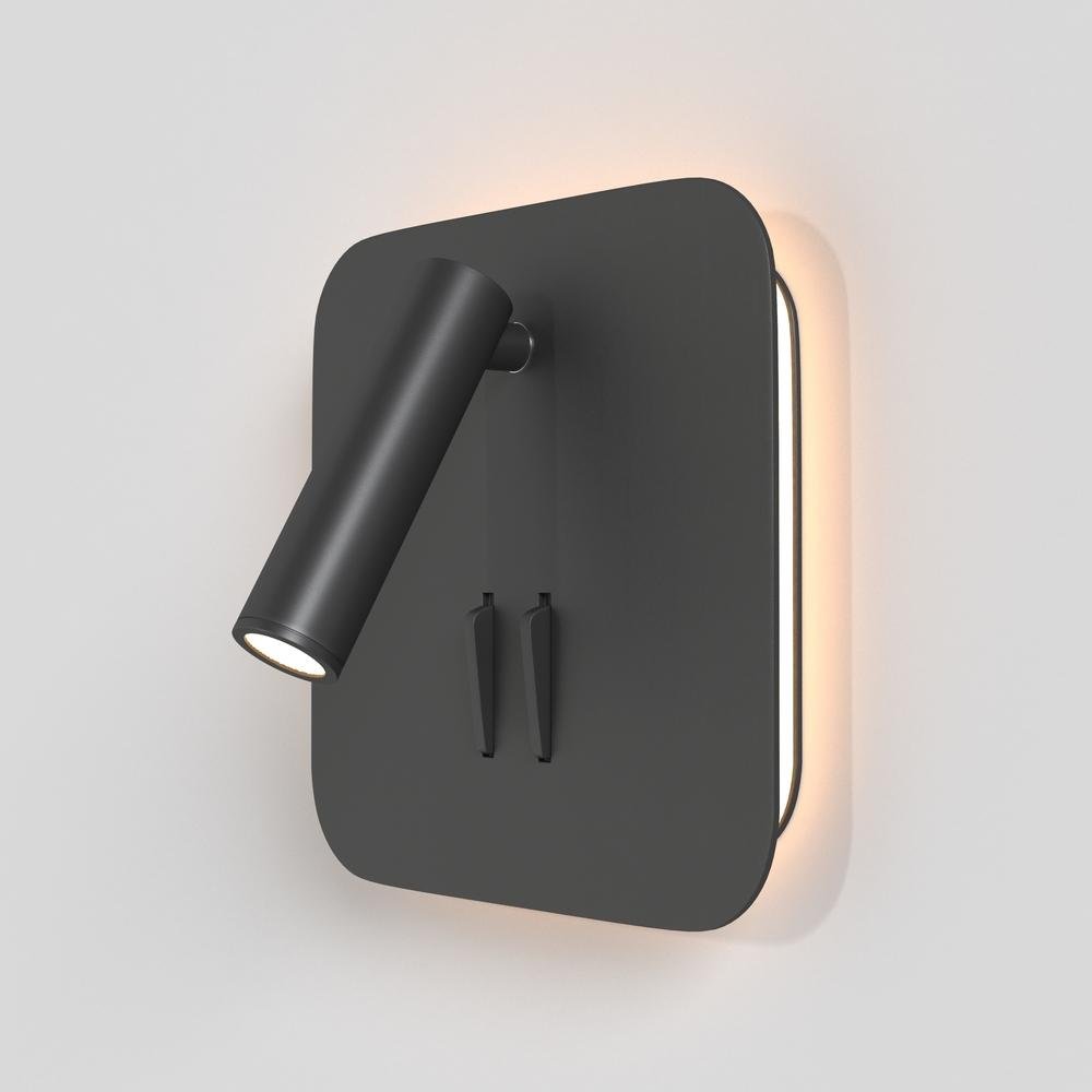 M C175-WL-01-6W-B Nástěnné svítidlo IOS 176 3000K 9W teplá bílá 550lm černý hliník nastavitelný směr - MAYTONI
