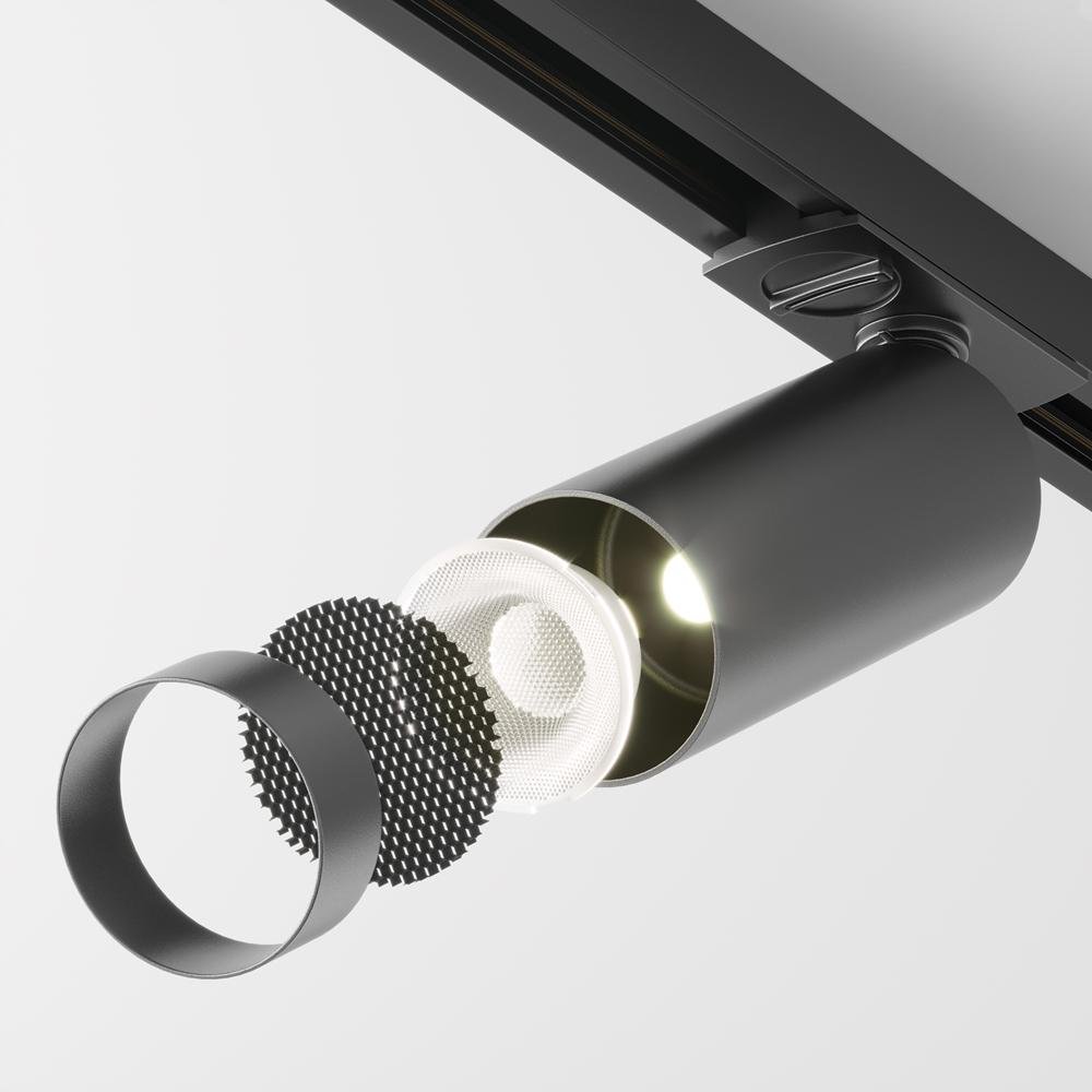 M TR021-1-12B3K-W-D-B Svítidlo pro kolejnicový systém Focus LED 3000K 12W 900lm černý hliník stmívatelné Unity - MAYTONI (obrázek 3)