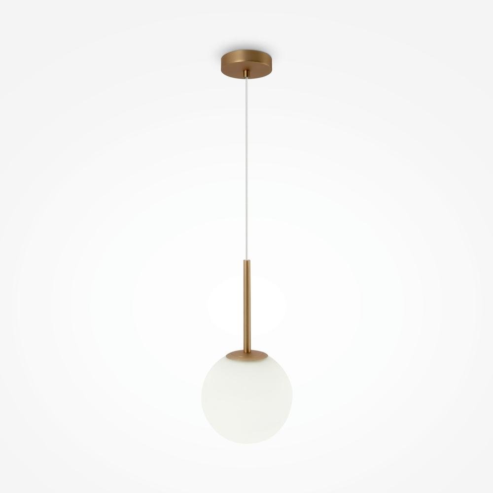 M MOD321PL-01G2 Závěsné svítidlo Basic form 40W bílá/zlatá kov/sklo moderní design - MAYTONI