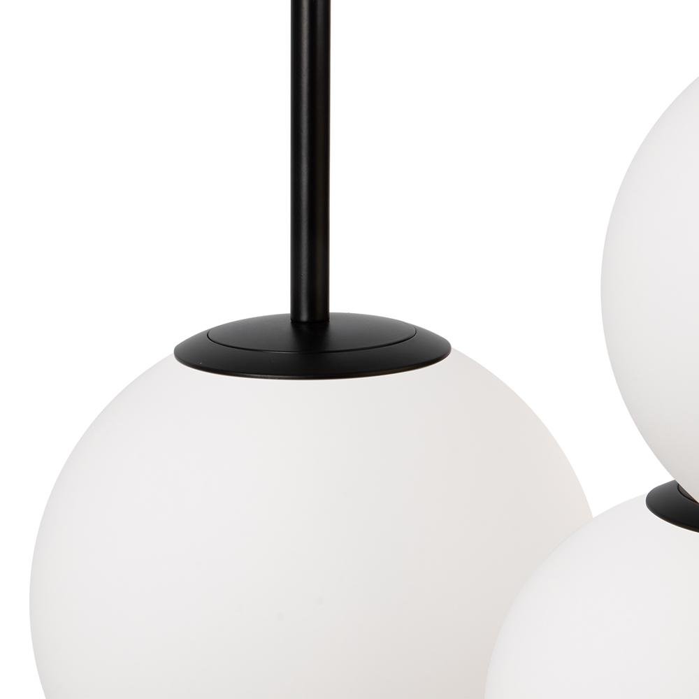 M MOD321PL-03B Závěsné svítidlo Basic form E14 3x40W opálové sklo bílá/černá kov designové - MAYTONI (obrázek 2)