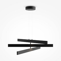 Obrázek pro produkt Závěsné svítidlo Origami 4000K 46W studená bílá černý hliník designové - MAYTONI
