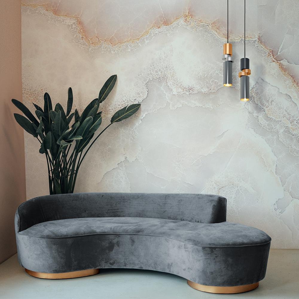 M MOD303PL-01CFL3 Závěsné svítidlo Palette 40W GU10 šedá/mosaz kov  - MAYTONI (obrázek 6)