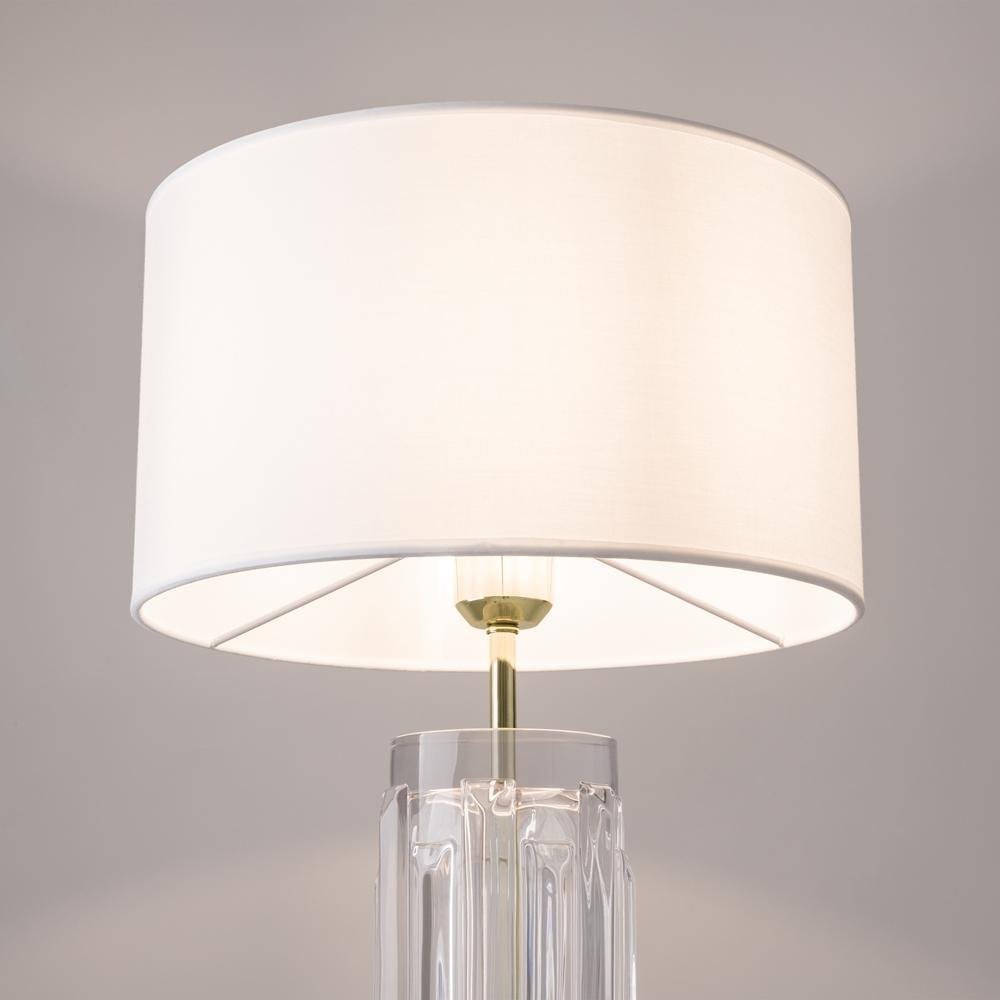 M MOD304TL-01G Stolní lampa Muse E27 60W bílá textil/sklo/zlatá - MAYTONI (obrázek 3)