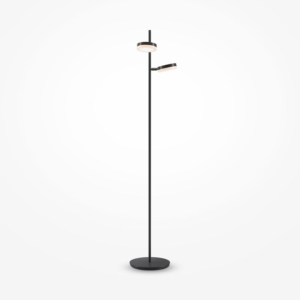 Levně M MOD070FL-L12B3K Stojací lampa Fad 3000K 12W teplá bílá 1000lm černý kov stmívatelná - MAYTONI