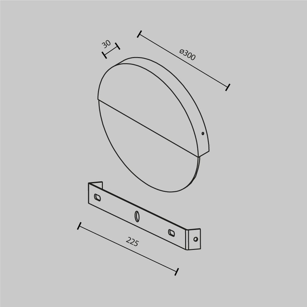 M MOD320WL-L13MR3K1 Nástěnné svítidlo Jupiter 3000K 6W teplá bílá bronz kov/sklo mramorový design - MAYTONI (obrázek 5)